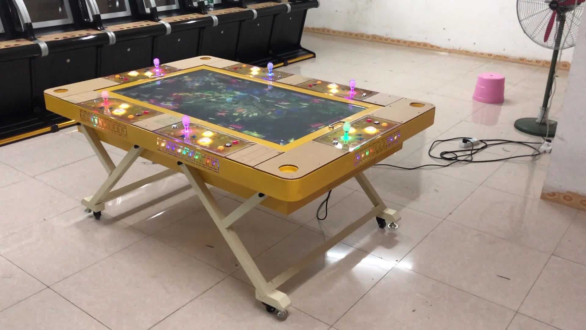 8 Player 55 Inch Fish Game Table Folding Fish Game Fishing Game