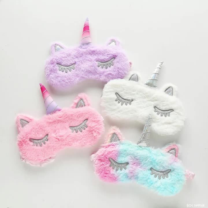 Promotional Personalized Blindfold Eye Mask Soft Cute Shape Sleeping