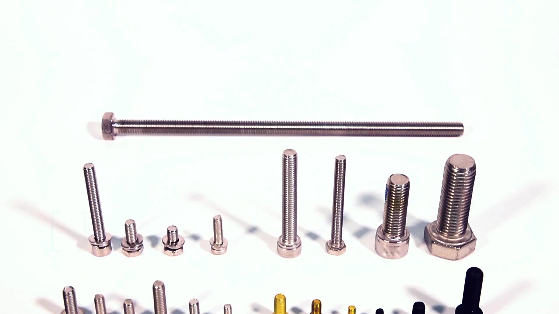 Din 931 Full Half Threaded Hex Bolt Din931 933 Carbon Stainless Steel Din933 M5 M6 M8 Boulons