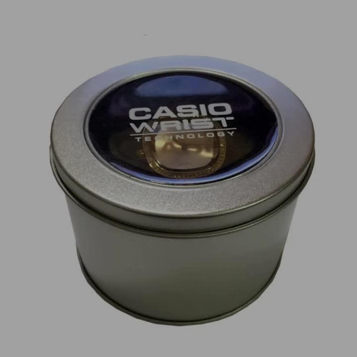 Tinplate 90*60 Casio Watch Iron Box Packaging,Small Red Table Packaging