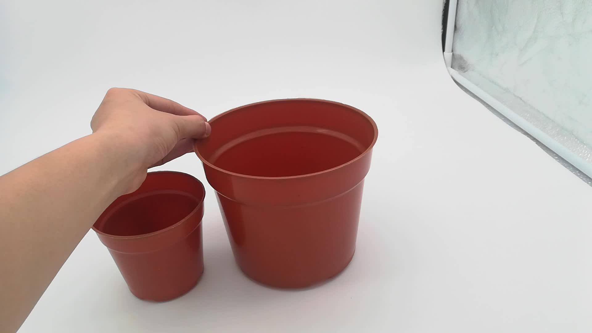 Hydroponics Plastic Flower Pot 1 Gallon Nursery Pot Plastic Hanging