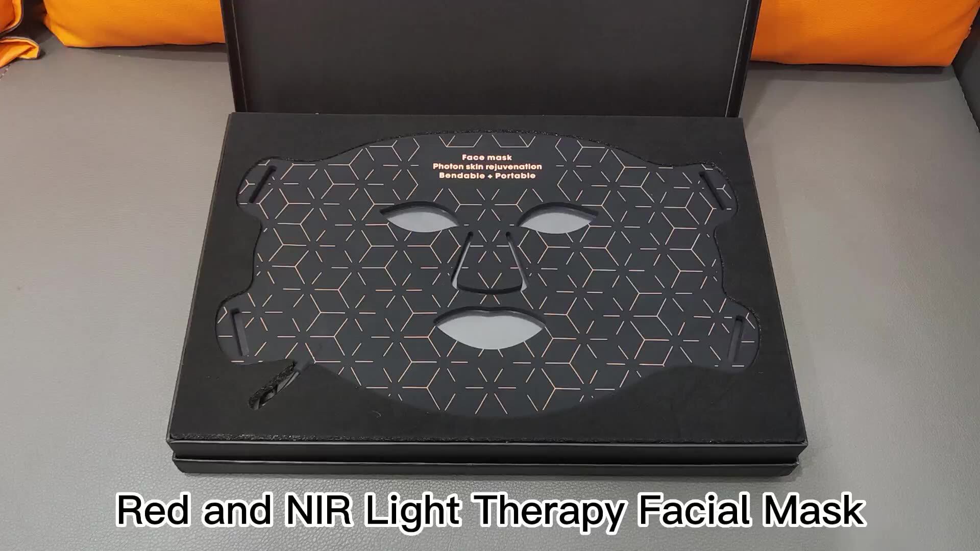 Professional Led Light Therapy Facial Mask Black Led Red Light Therapy