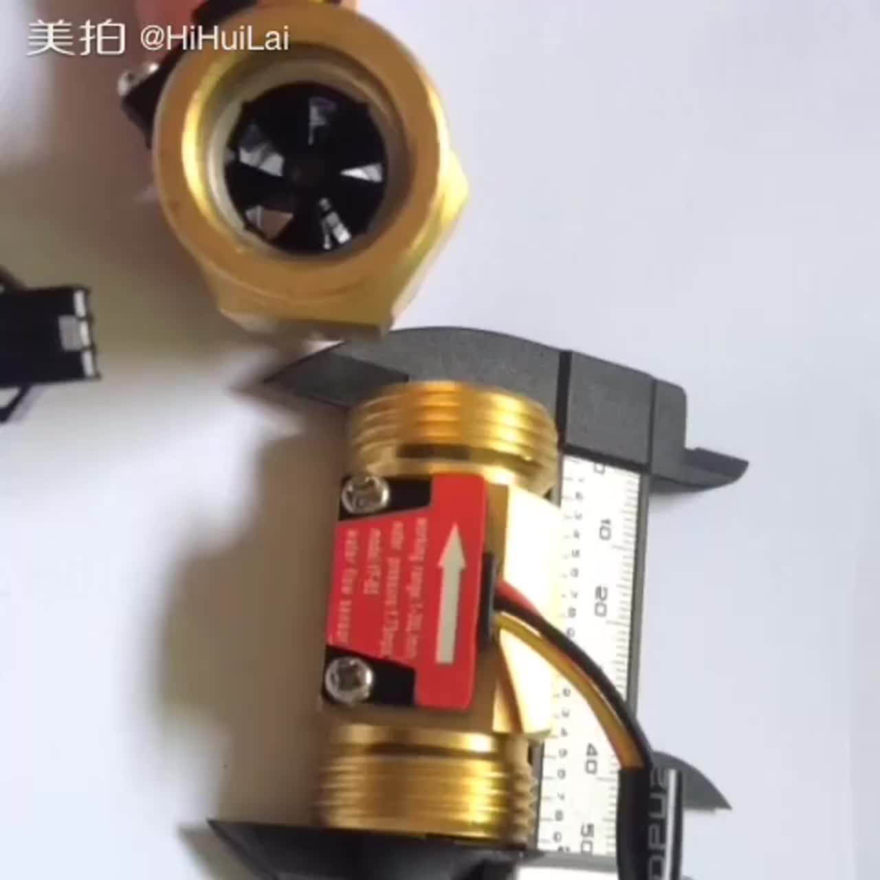 Sea Yfb5 G3/4 Brass Water Copper Flow Sensor Turbine Meter