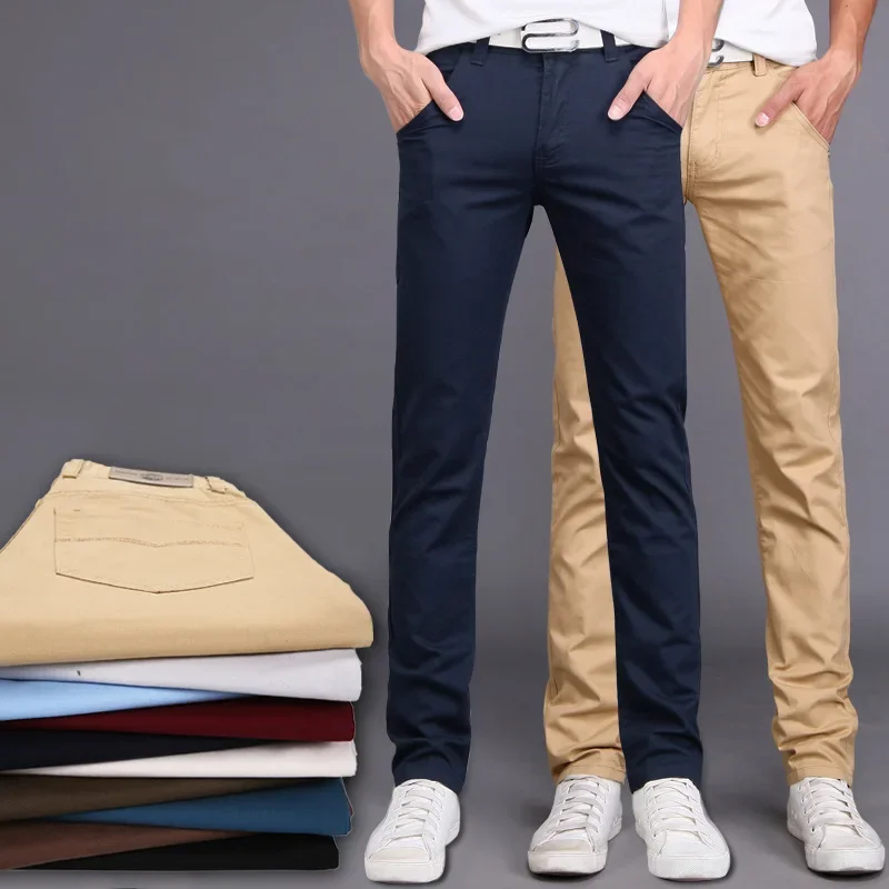 Men's colored summer trousers