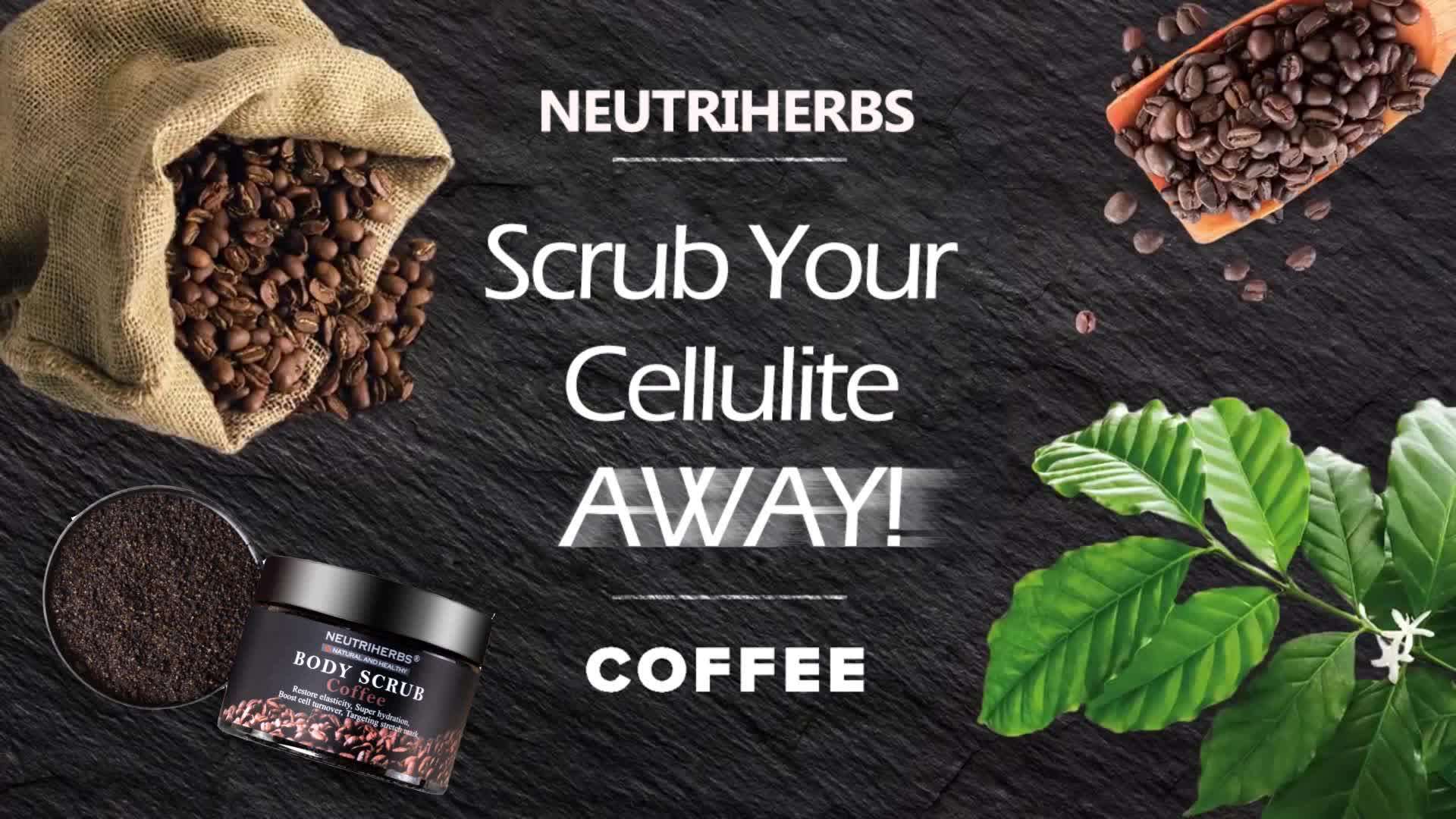 New 100 Natural Arabic Coffee Scrub Dead Sea Salt Wholesale Body Scrub