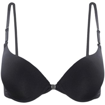 ປຸ່ມໜ້າສີຂາວ backless invisible back bra beautiful back spaghetti straps one-line strap underwear feminine push-up bra