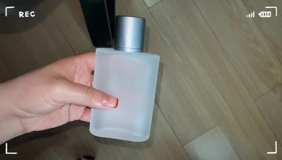 100ml Empty Frosted Matt Perfume Bottle With Silver Pump Sprayer Buy