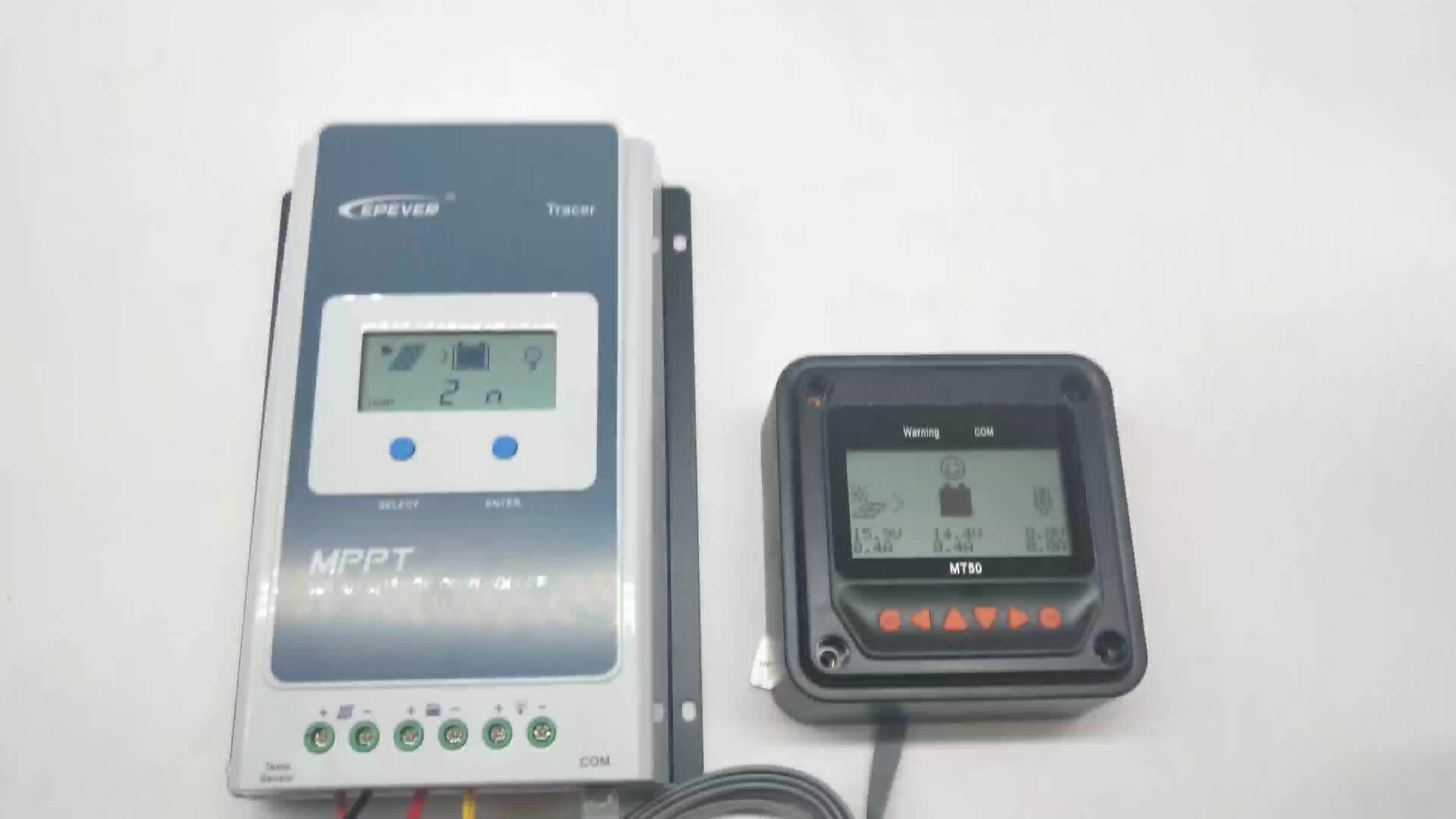 Epever MPPT 30A Solar Charge Controller Kit with MT50