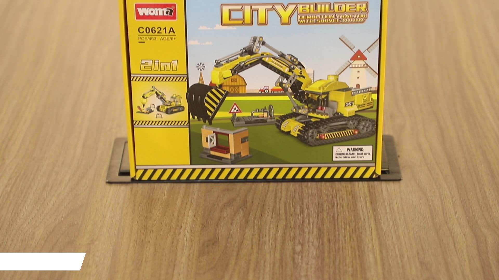 WOMA TOY C0621A 463 Piece Excavator Building Block Set