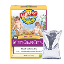 best earth world baby 3 segment organic high-speed rail grain rice flour rice paste baby 227g Germany imported from the United States