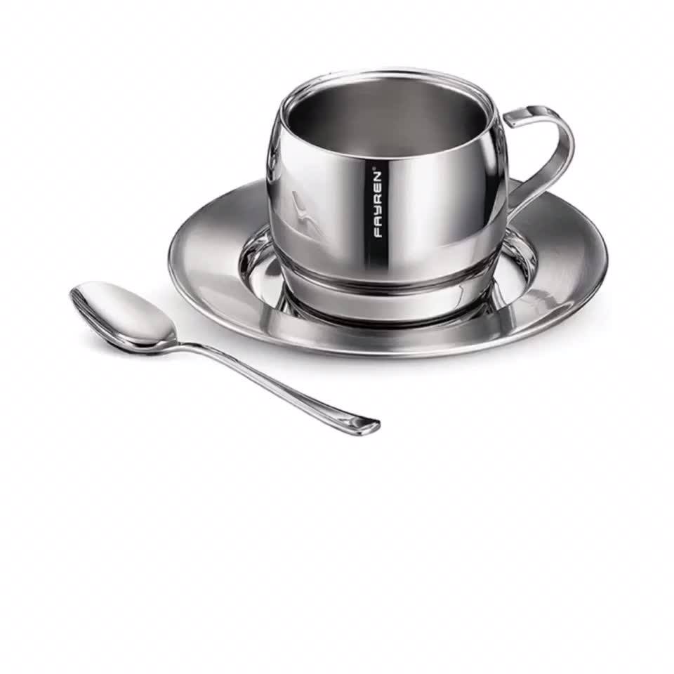 Customized Classic Latte Cappuccino Tea Cup With Saucer Coffee Mugs