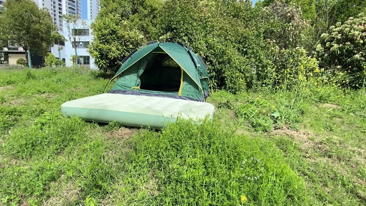 Outdoor Gear Full Size Flocking Camping Blow Up Air Mattress Bed 40 Hole Pull Metress Inflatable