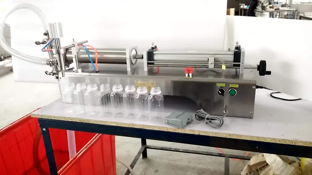 Semi Automatic Double Nozzle /two Head Liquid Filling Machine 500ml