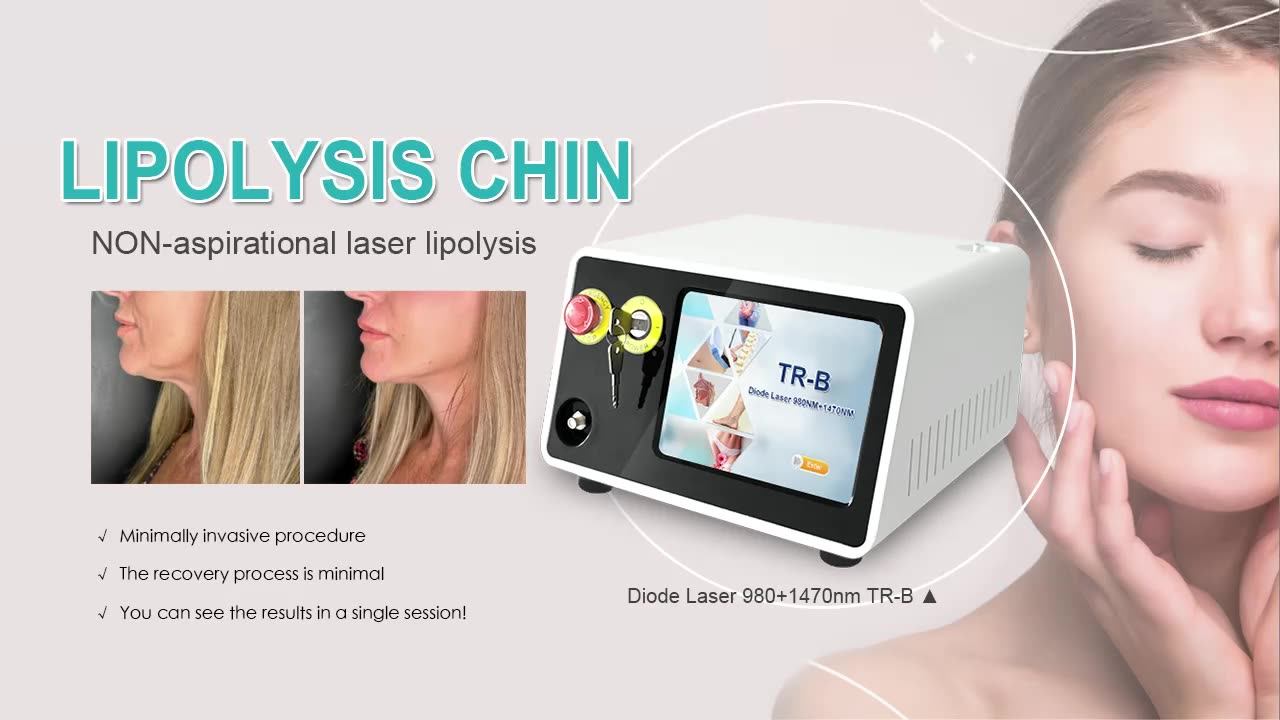 2024 980nm+1470nm Medical Grade Lipo Laser Machine Lifting Facial Laser