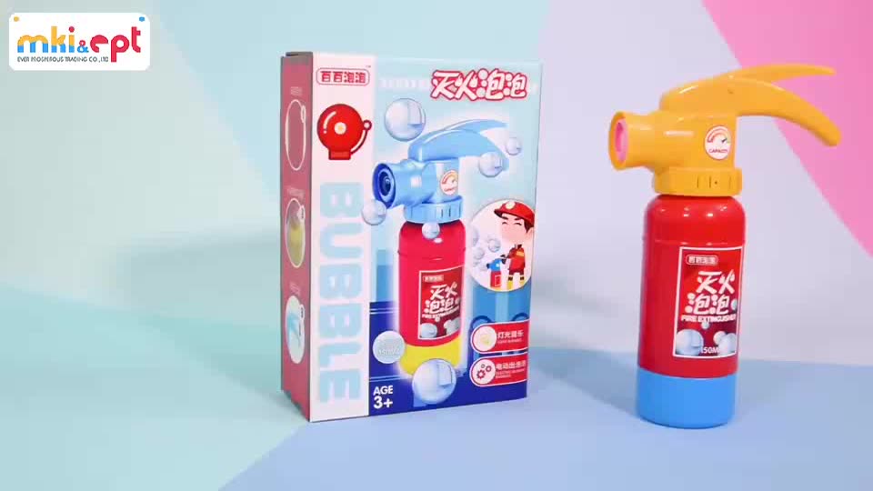 Newest Handheld Fire Extinguisher Electric Bubble Soap Machine Toy With