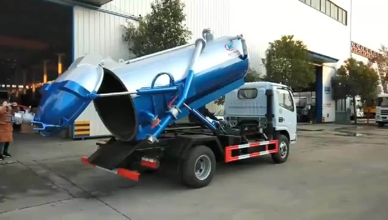 Forland 3000l Sewage Suction Tanker Truck High Pressure Vacuum Fecal