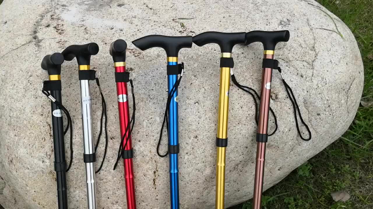 Elderly Care Products Five Section Aluminium Alloy Folding Crutch Buy
