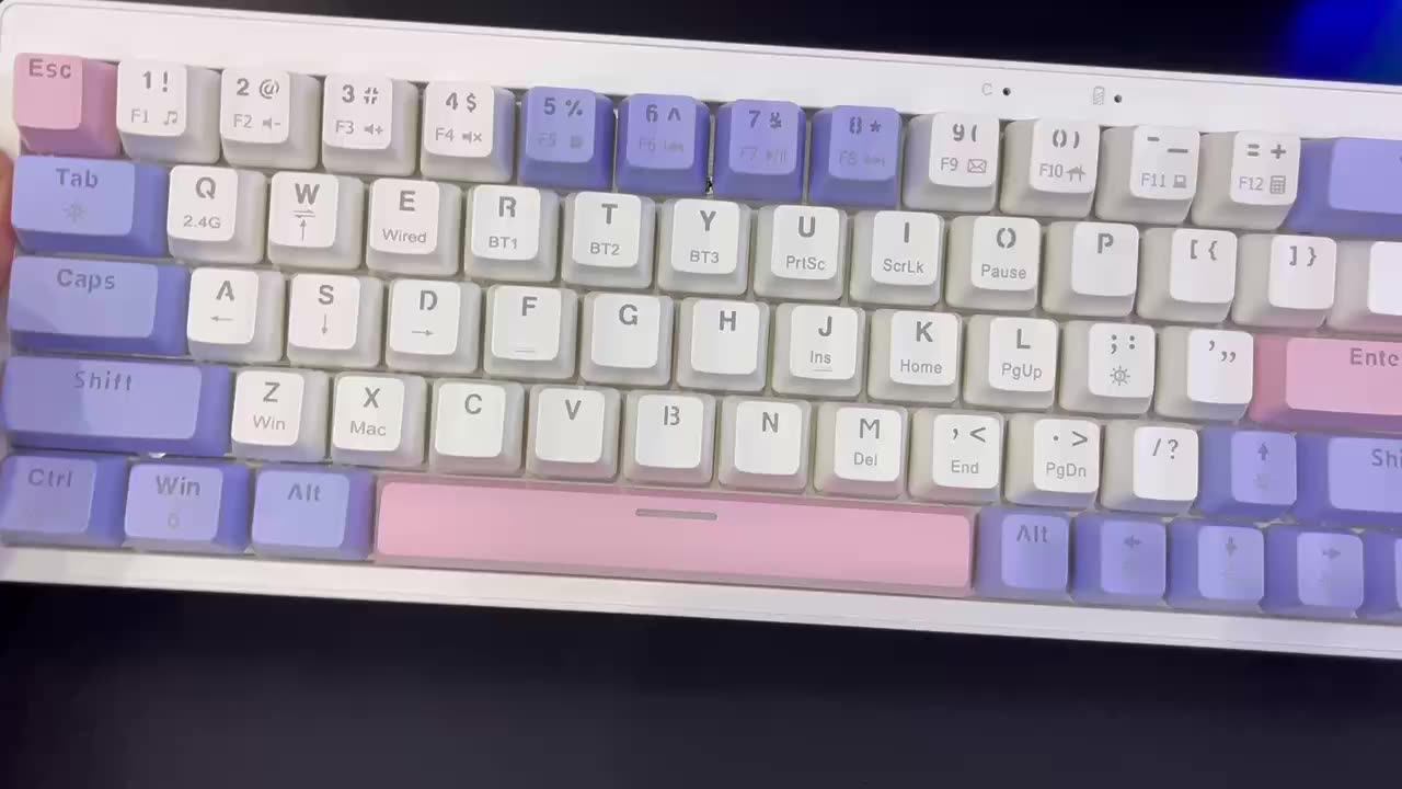 ZIFRIEND ZA68 PRO 60% Gaming Keyboard - Hot Swappable & Wireless