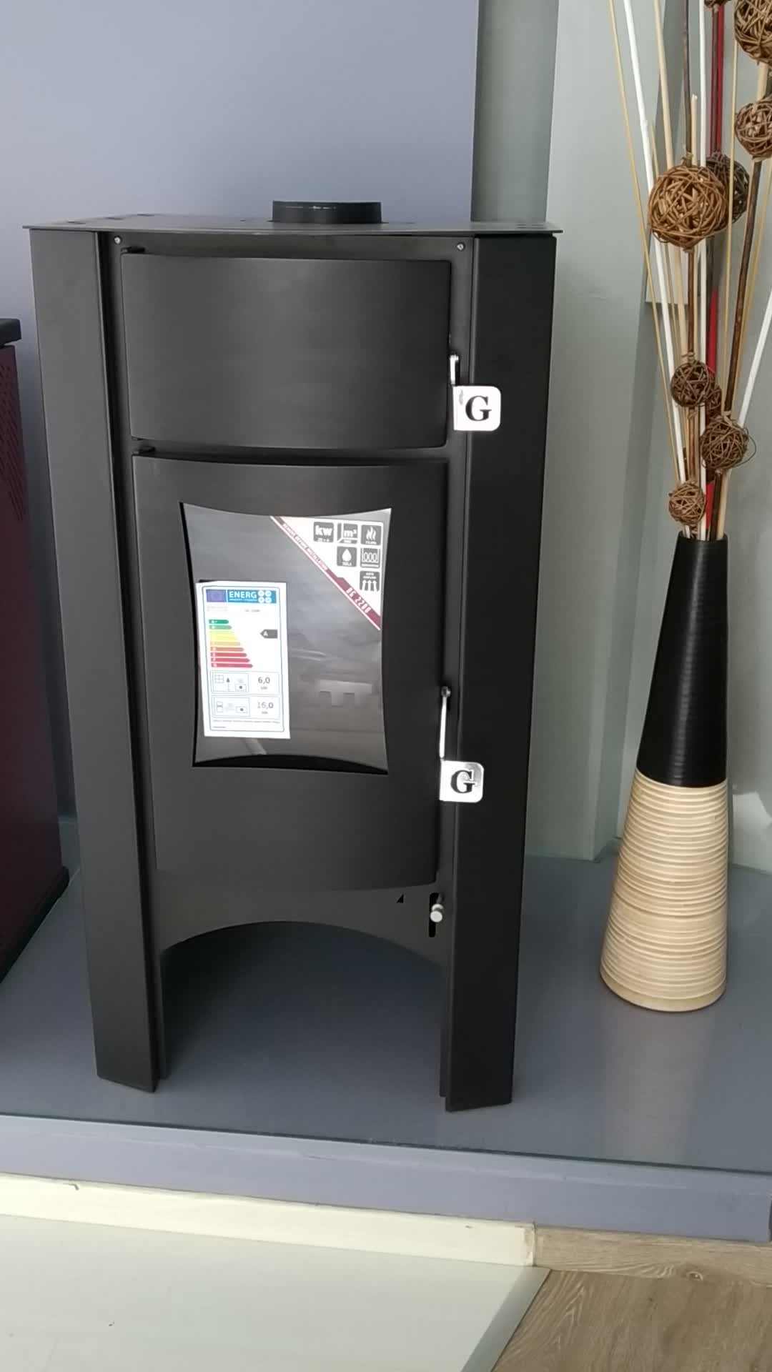 22 Kw Wood Burning Steel Stove With Water Jacket 73,8 Efficiency Dg 2200 Buy Wood Stove With