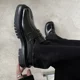 Original niche high-grade horseshoe design loafers men's Korean-style British-style trendy all-Match platform casual leather shoes