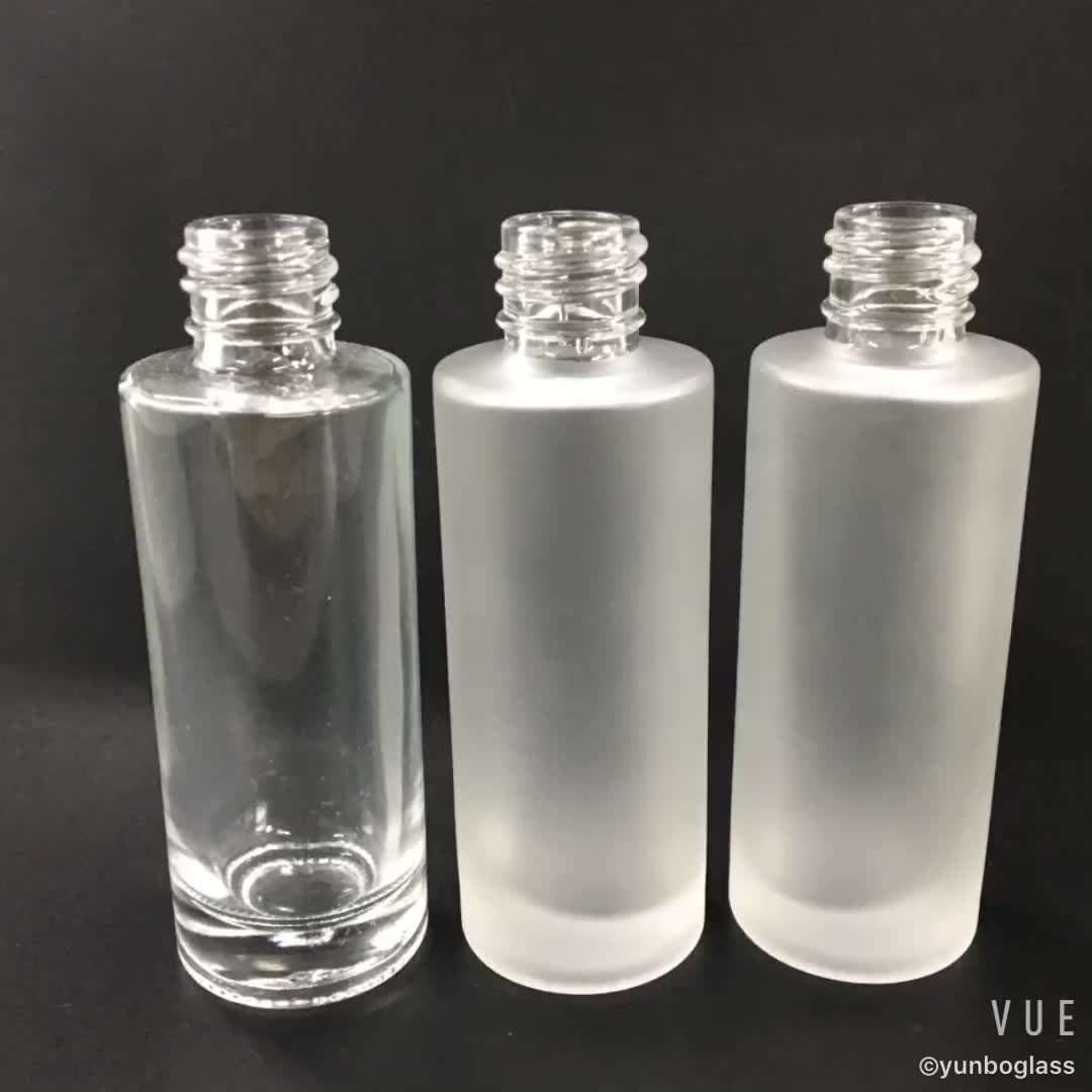 10ml Clear Glass Roll On Applicator Bottle With Black Plastic Cap And