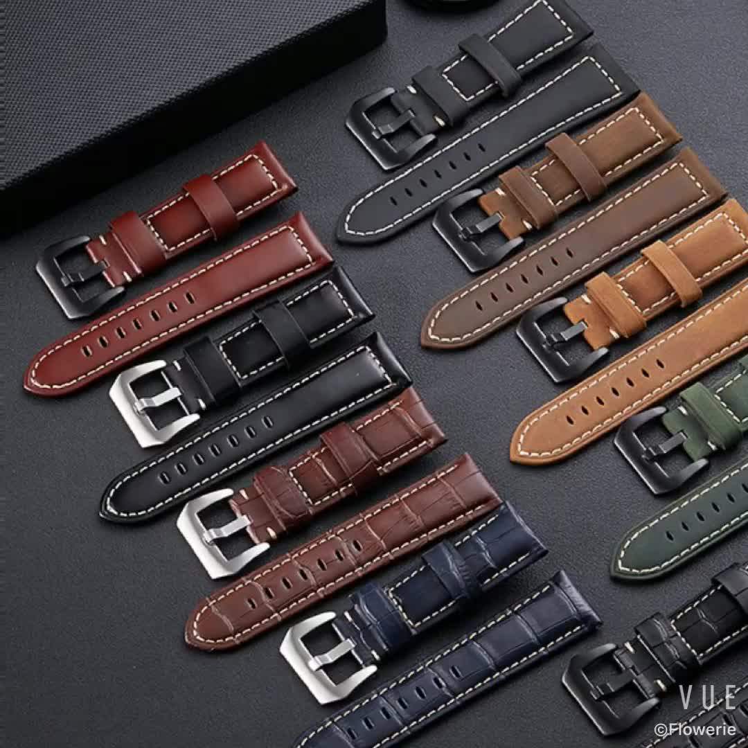 Blap181059 Genuine Italy Leather Watch Band Fit For Apple Watch 40mm 44mm Oil Leather Apple