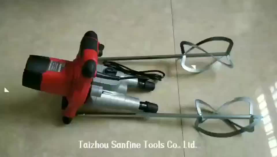 Electric Hand Held Concrete Mud Mixer Machinery High Speed Putty
