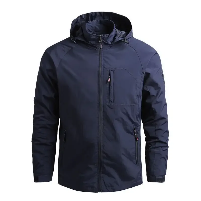 Workwear jacket for men, spring and autumn season, loose fit, menswear spring jacket, men's outdoor waterproof jacket, mens casual top