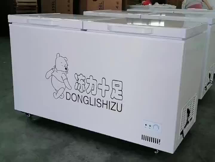 Commercial Supermarket No Frost Chest Freezer 220v Deep Freezer Sizes