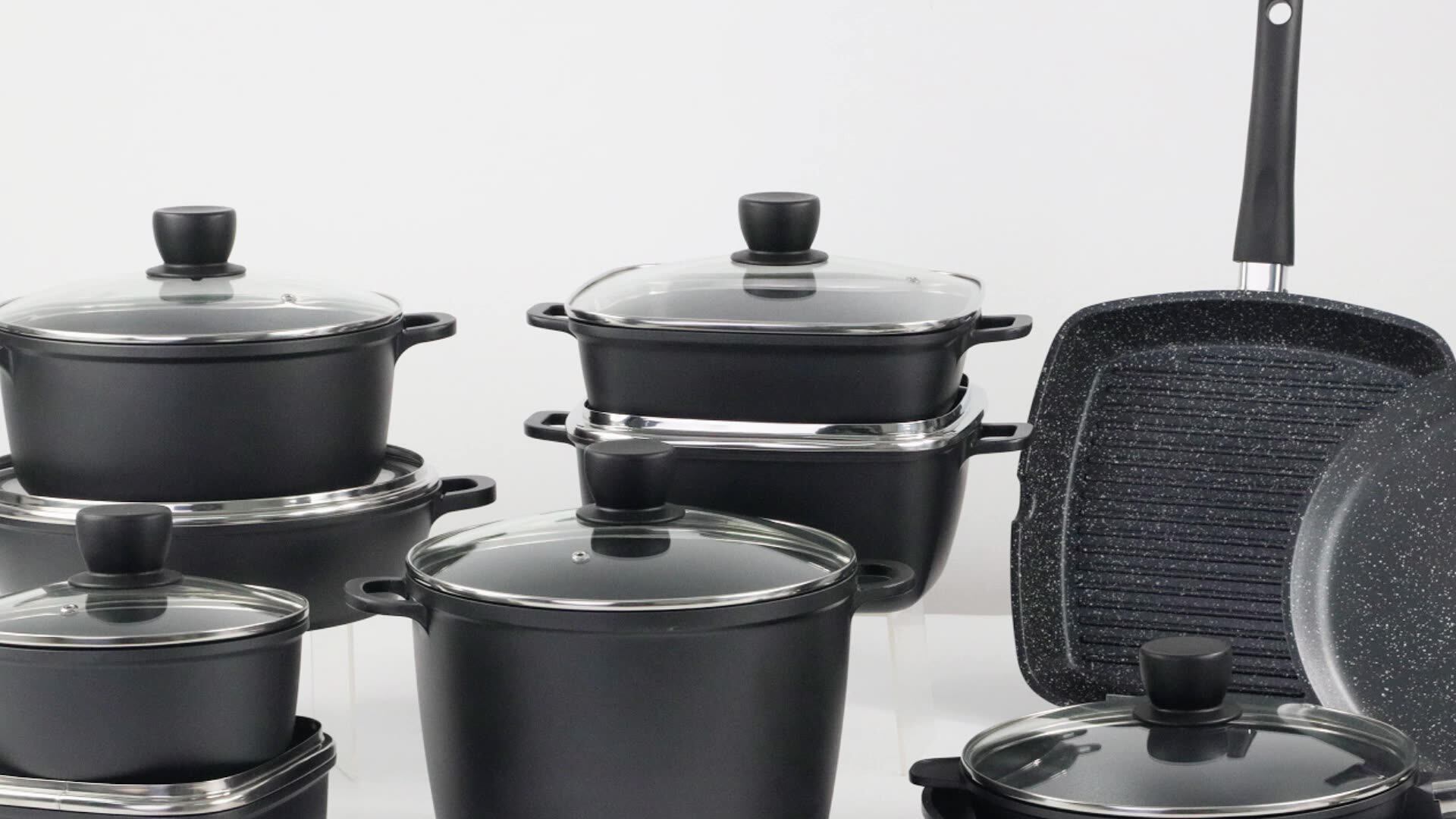 Nicecooker Oem Classic Series Aluminum Cast Cookware Sets Ptfe Free