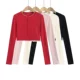 Summer 2024 New Arrival American Style Hot Girl Short Cardigan Slim-Fit Small Strap Flap Shorts Three-Piece Suit