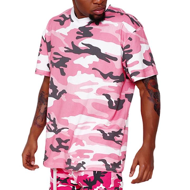 Popular Pink Camo Hip Hop Street Wear 