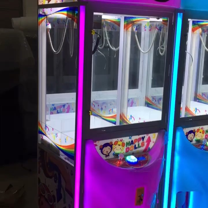 Coin Operated Pp Tiger 2 Prize Games Toy Claw Crane Machines For Adult