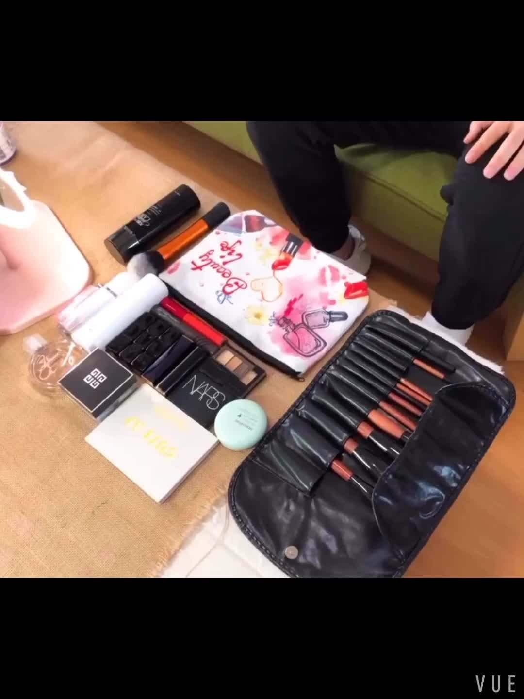 Plain Makeup Bag Cosmetic Bag Canvas Makeup Cosmetic Bag With Logo