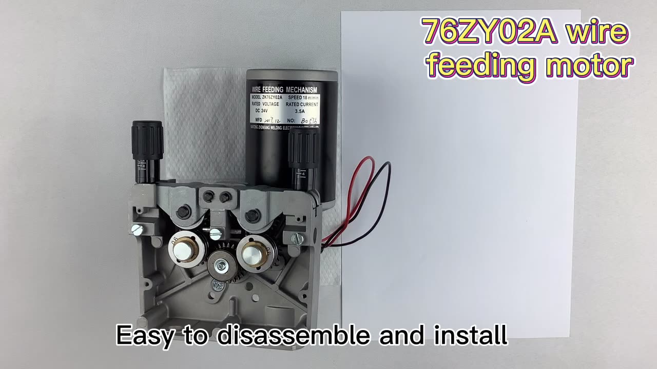 migu 76ZY02A Mechanism Mig Wire Feeder Motor Frame Gear Box Assembly