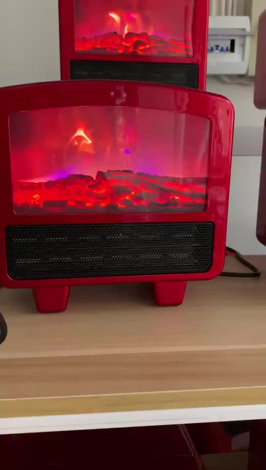2019 Korea Hot Sale Mini Electric Usb Fan Heater With Simulation Fire