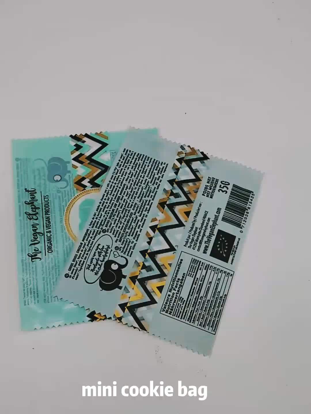 Custom Printed Cookie Bar Clear Plastic Cookie Packaging Bags Buy