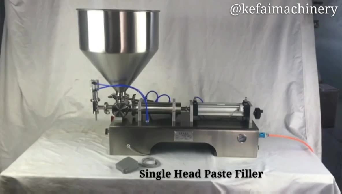 Kefai 2 Years Warranty Piston Pump Honey/sauce/paste Filling Machine