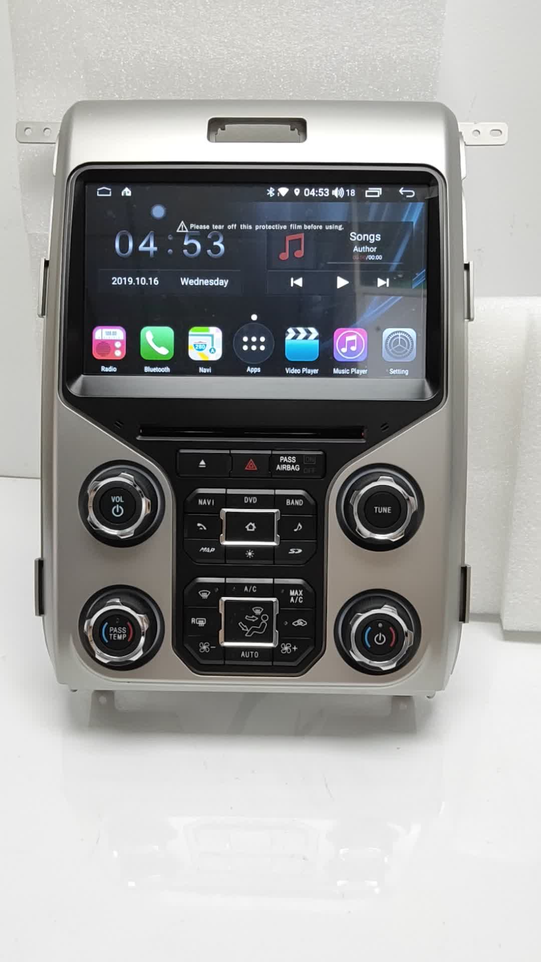 Newnavi 9 Inch Double Din Car Dvd Player With Gps Navigation Touch Screen Car Multimedia Player