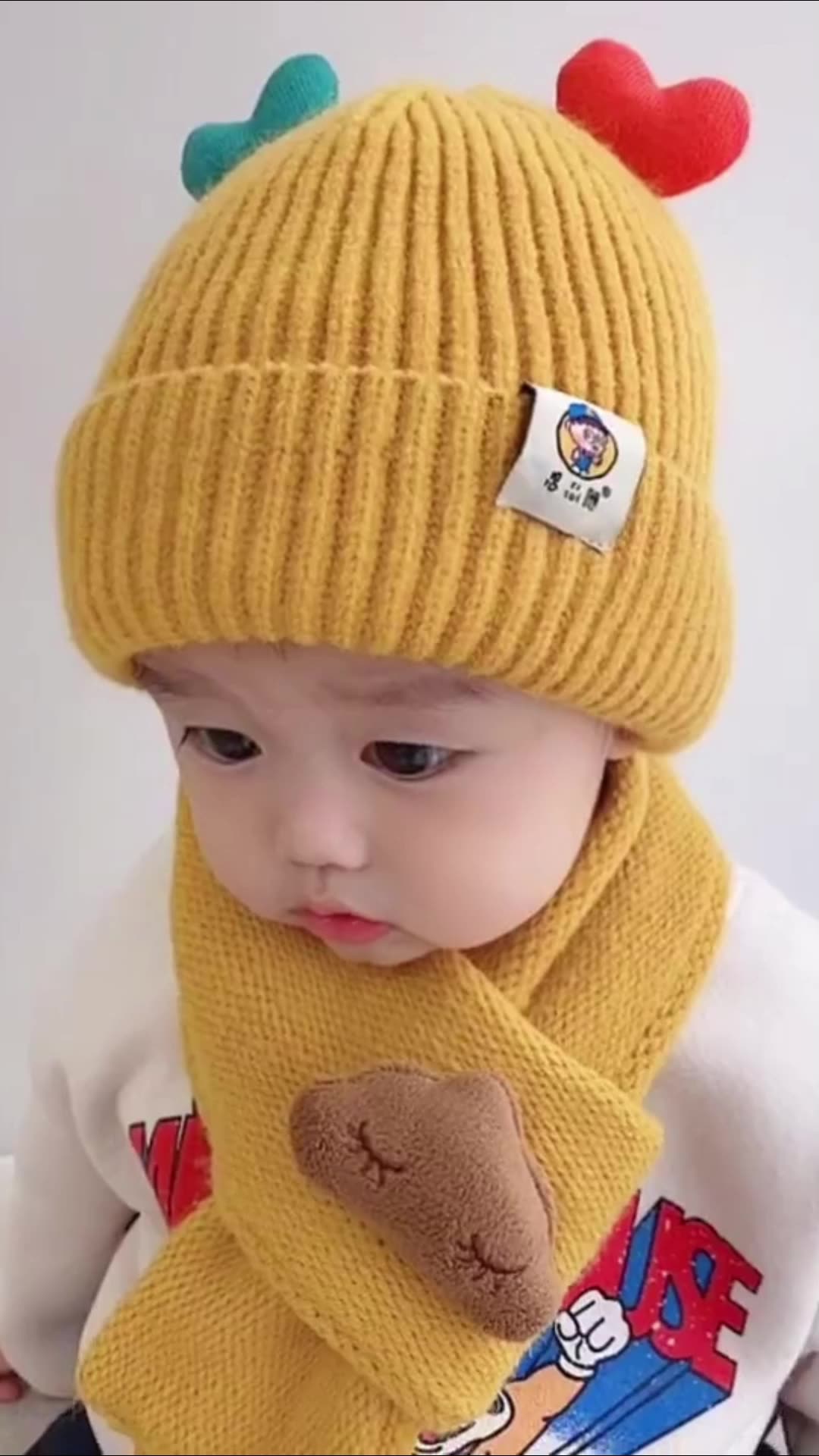 Newborn Soft Warm Hat Cap Baby Girl Boy Knitted Cap Kids Autumn Winter