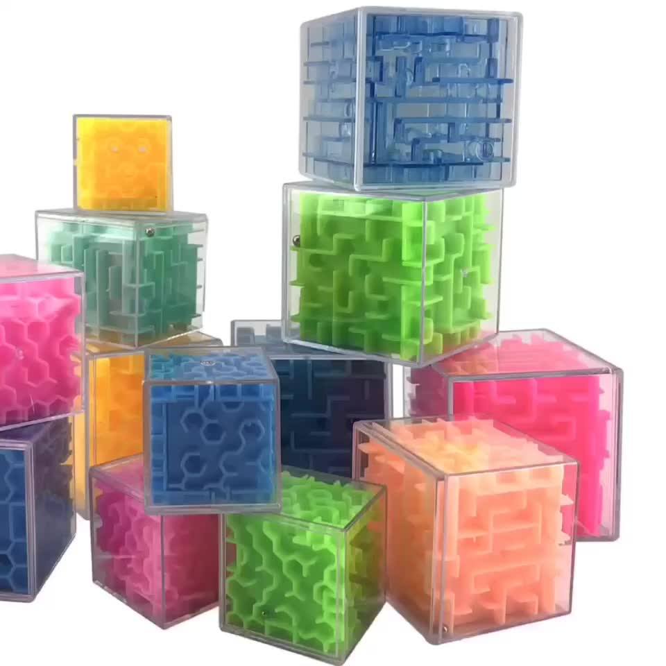 Kids Education Colored Play 3d Balance Board Handheld Mini Toy Magic