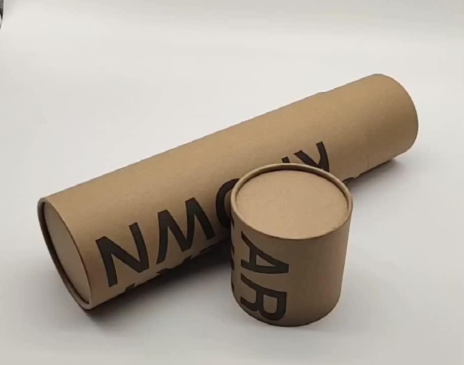 Ecofriendly Custom Printed Kraft Packaging Black Paper Poster Mailing Tube With End Caps Buy