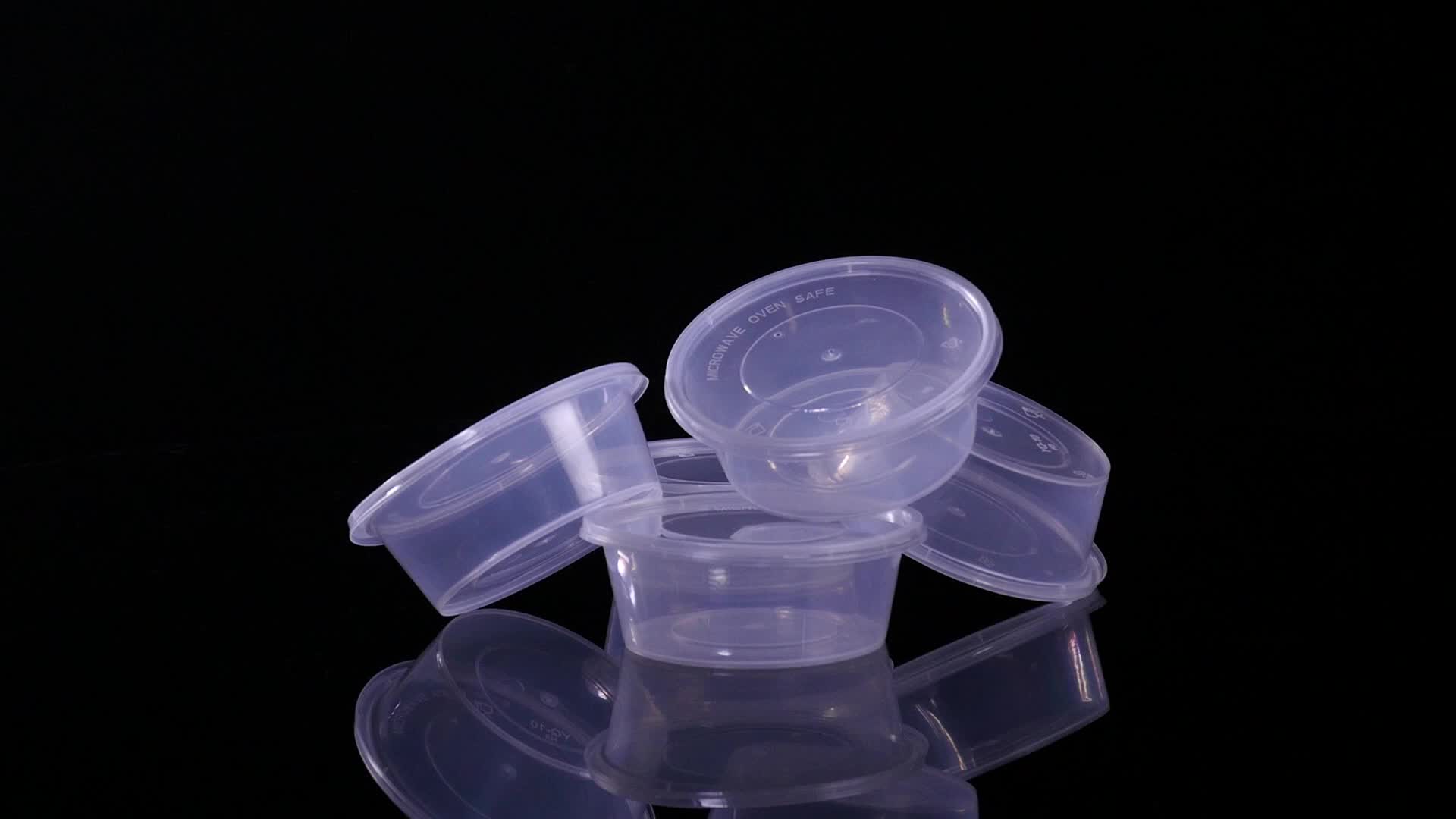 450ml Bpa Free White Small Plastic To Go Containers For Restaurants