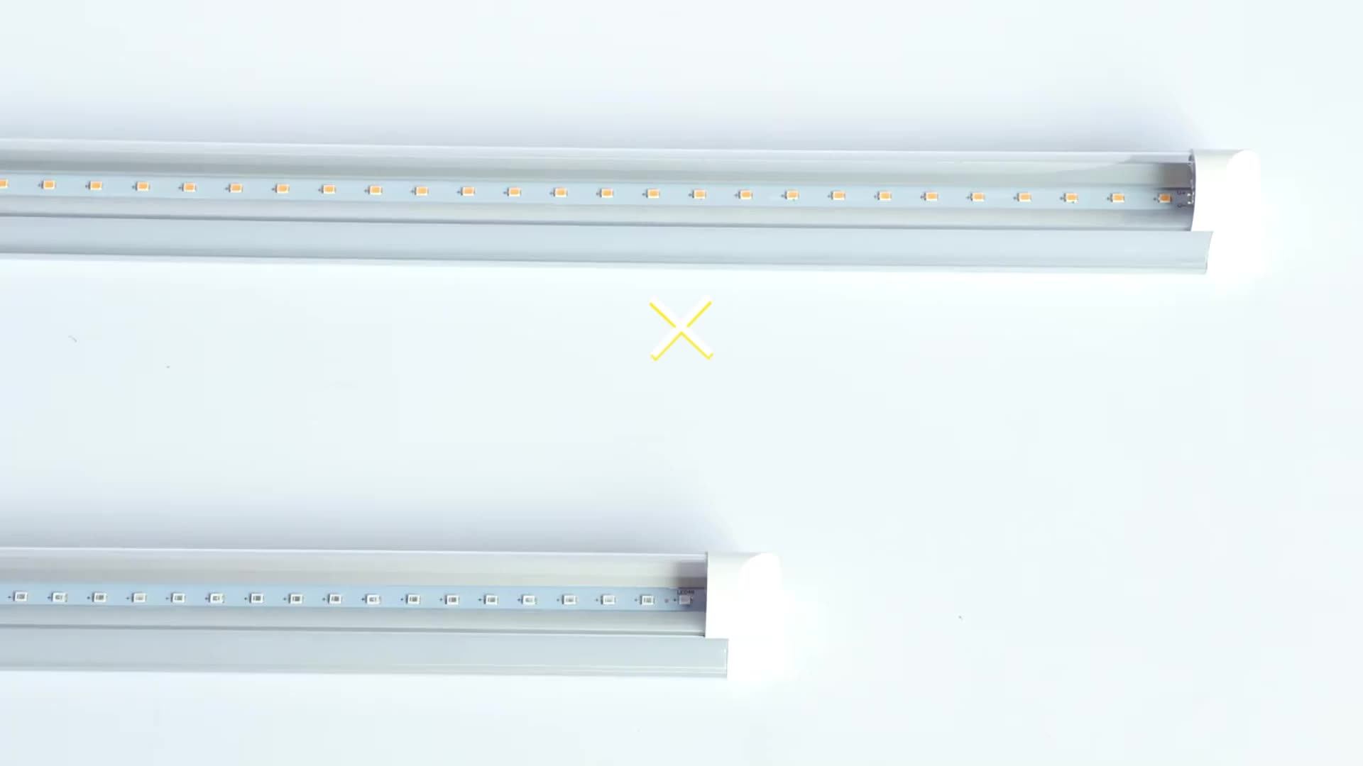 9w 20w 36w T8 Full Spectrum Single Double Row Dragon Fruit Led Tube