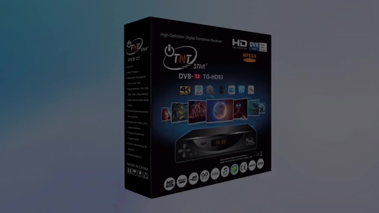 Tntstar Tg Hd93 Dvbt2 Decoder High Definition Terrestrial Tv Receiver