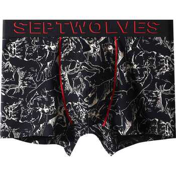 Septwolves ຜູ້ຊາຍ underwear ຜູ້ຊາຍຝ້າຍບໍລິສຸດ boxer briefs ຜູ້ຊາຍ 'ຕ້ານເຊື້ອແບັກທີເຣັຍ breathable pants ຂະຫນາດໃຫຍ່ຂະຫນາດສັ້ນວ່າງ.