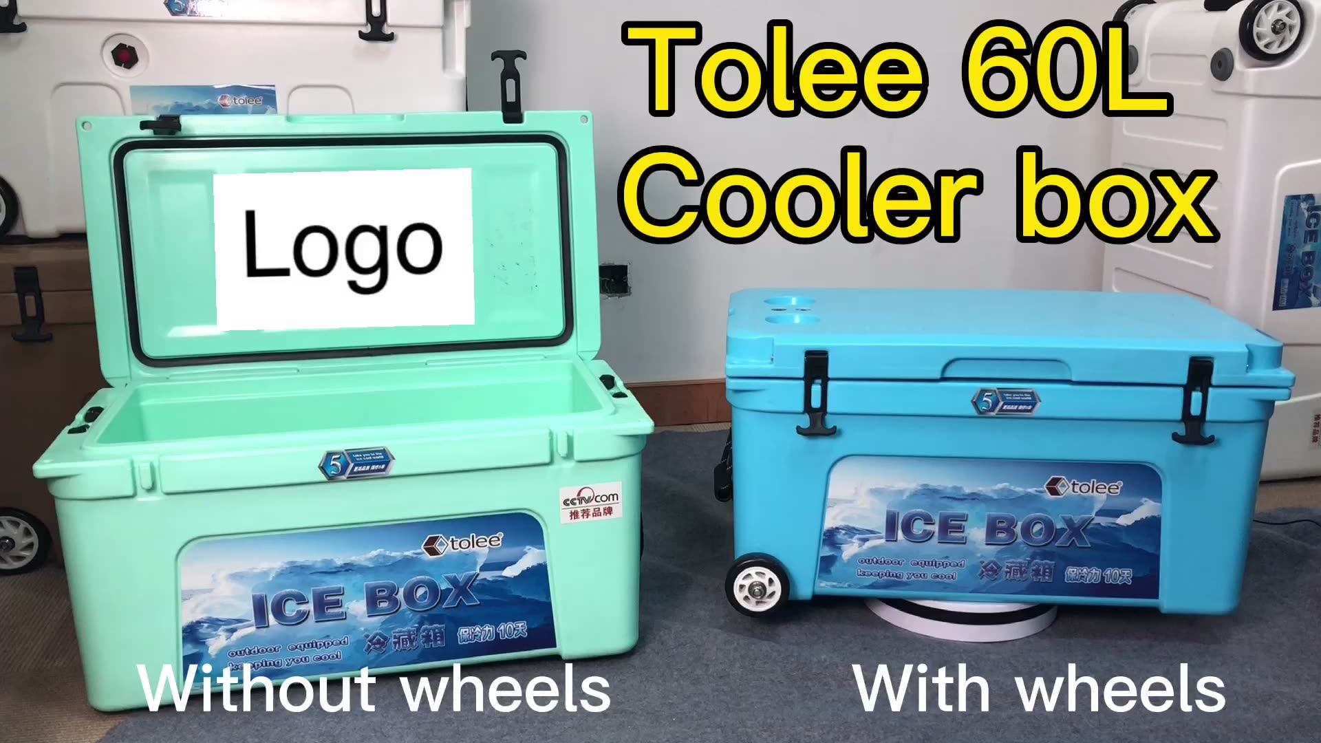 60l Factory Direct Sell Food Grade Plastic Ice Box Wine Cooler Beer Can