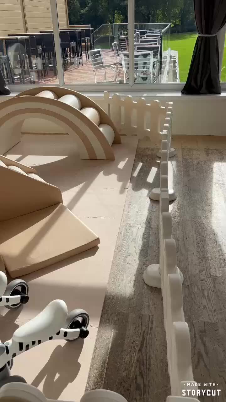 Hot Sale Tan Beige White Soft Play Set Children Indoor Outdoor Rental