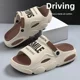 2025 New Men's Slippers Summer Driver's Outer Wear Driving Home Non-Slip Thickened Beach Sports Outdoor Sandals