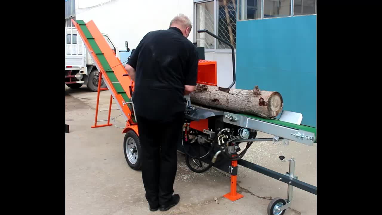 Wood Splitter With Saw And Conveyor Buy Automatic Log Splitter,Wood